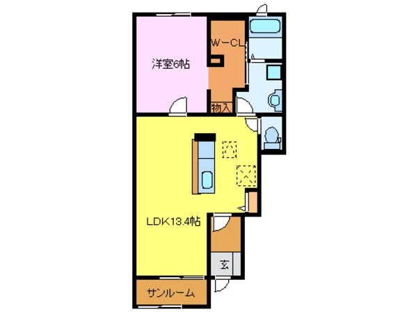 エア　フィールドの物件間取画像